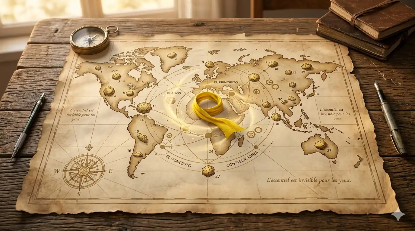 n mapa antiguo desplegado sobre una mesa de madera